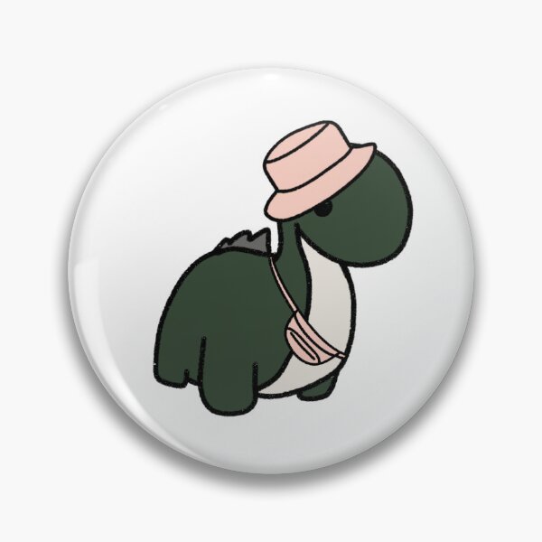 Item preview, Dinosaur in a Pink Bucket Hat designed and sold by beckahbrooks.