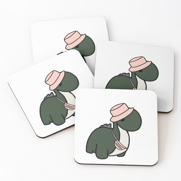 Item preview, Dinosaur in a Pink Bucket Hat designed and sold by beckahbrooks.