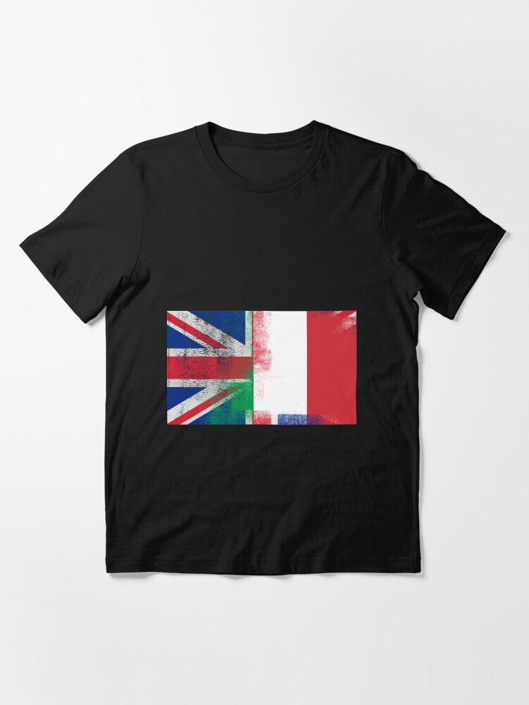 British Italian Half Italy Half Uk Flag T Shirt By Ozziwar Redbubble