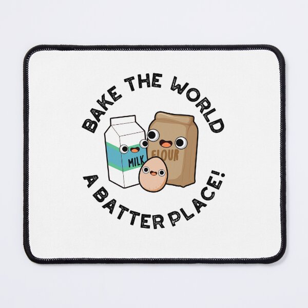 Item preview, Bake The World A Batter Place Funny Baking Puns designed and sold by punnybone.