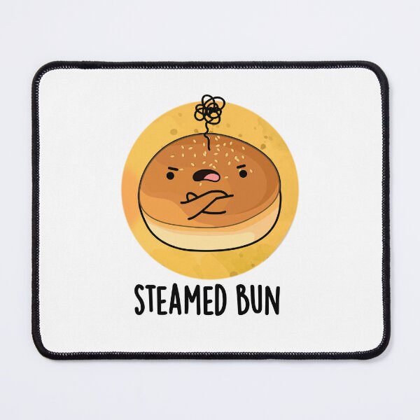 Item preview, Steamed Bun Funny Food Puns  designed and sold by punnybone.