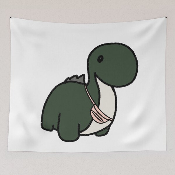 Item preview, Dinosaur in a Pink Fanny Pack designed and sold by beckahbrooks.
