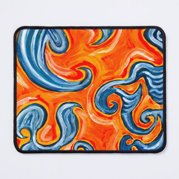 Item preview, Orange and Blue Swirls designed and sold by Marlo Duong.