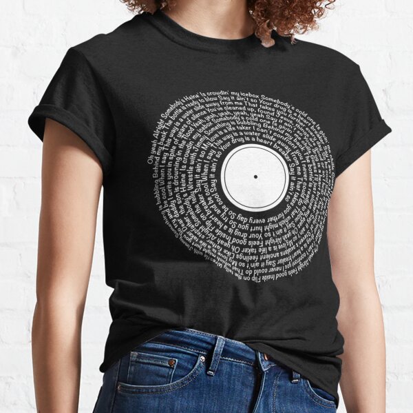 Weezer band - Say It Ain_t So lyrics -  vinyl Shape Lyrics - weezer band lyrics Classic T-Shirt