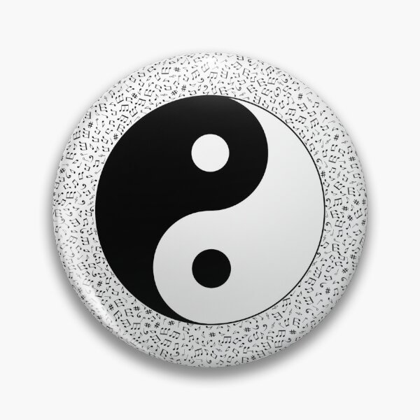 Item preview, Musical Notes Yin Yang Feng Shui Ying Yang Taoism Buddhism designed and sold by Minnesnowta.
