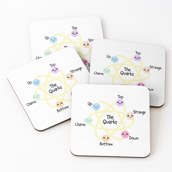 Item preview, The quarks, quark, Quark family, a Physics gift, subatomic particles, CERN, hadron collider, science gift, girl science  designed and sold by Hollyharry.