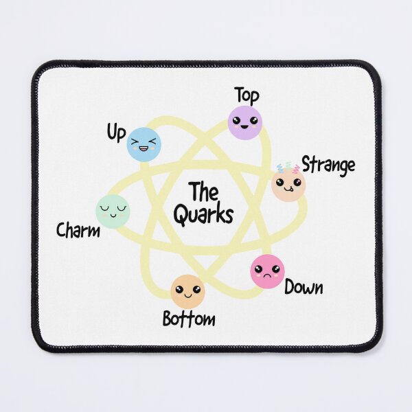 Item preview, The quarks, quark, Quark family, a Physics gift, subatomic particles, CERN, hadron collider, science gift, girl science designed and sold by Hollyharry.