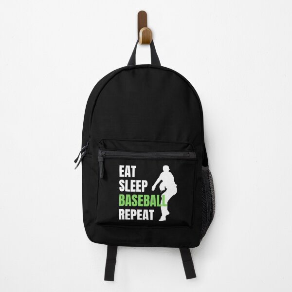 Item preview, Eat Sleep Baseball Repeat - White Green 2 designed and sold by GymWearDepot.