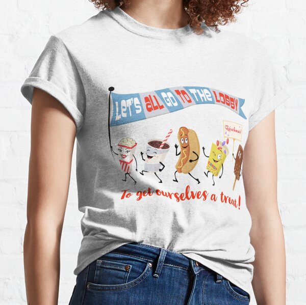 Item preview, Retro Style Let’s All Go to the Lobby to Get Ourselves a Treat designed and sold by BeansHotTees.