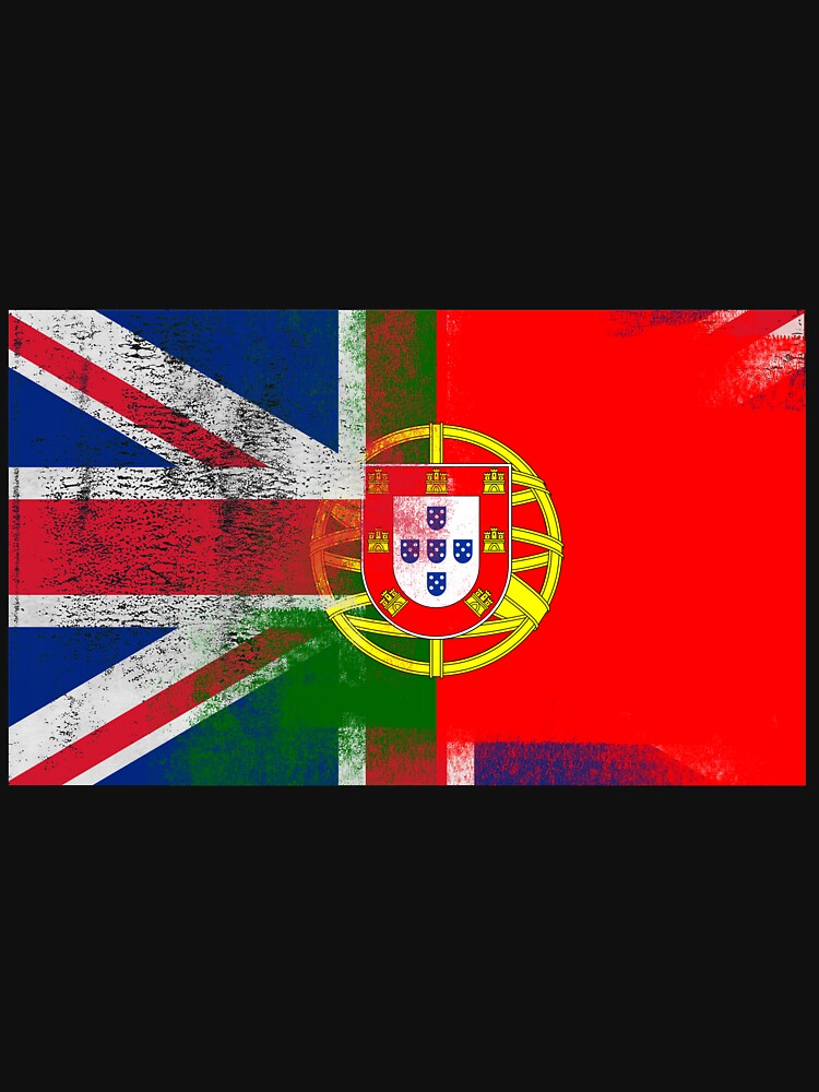 "British Portuguese Half Portugal Half UK Flag" Tshirt by ozziwar Redbubble