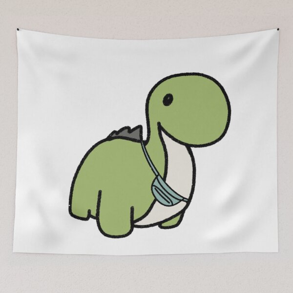 Item preview, Dinosaur in a Blue Fanny Pack designed and sold by beckahbrooks.