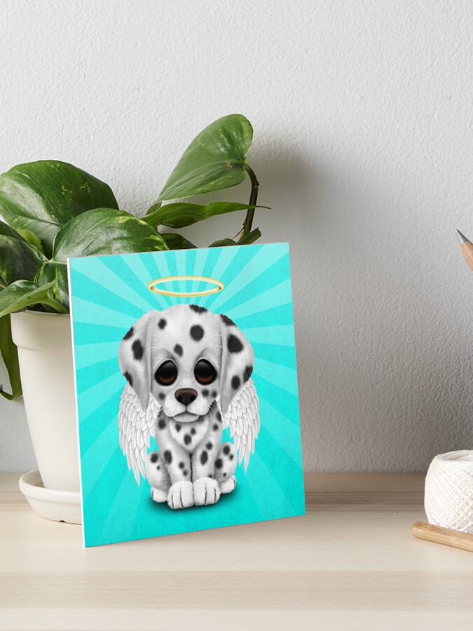 Impression Rigide Ange Chiot Mignon Bebe Dalmatien Par Jeffbartels Redbubble