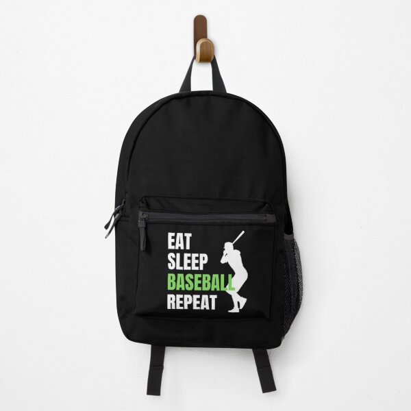 Item preview, Eat Sleep Baseball Repeat - White Green 3 designed and sold by GymWearDepot.
