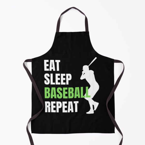 Item preview, Eat Sleep Baseball Repeat - White Green 3 designed and sold by GymWearDepot.