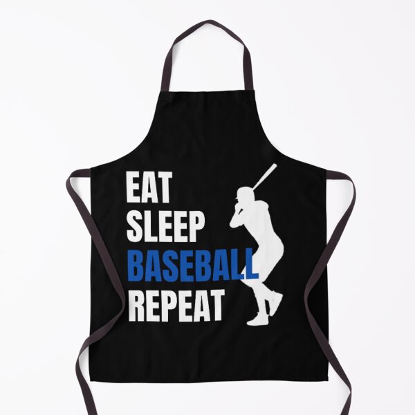 Item preview, Eat Sleep Baseball Repeat - White Blue 3 designed and sold by GymWearDepot.