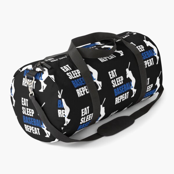 Item preview, Eat Sleep Baseball Repeat - White Blue 3 designed and sold by GymWearDepot.
