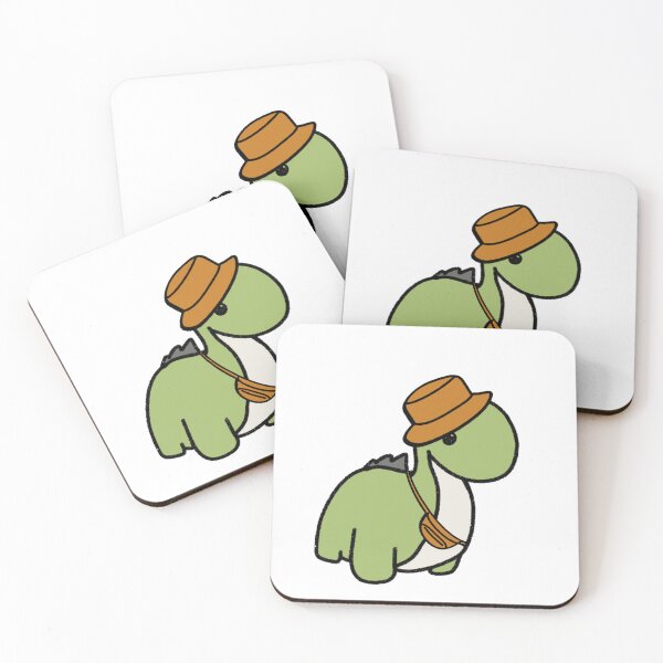 Item preview, Dinosaur in an Orange Bucket Hat designed and sold by beckahbrooks.