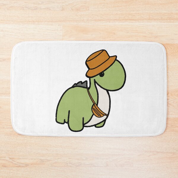 Item preview, Dinosaur in an Orange Bucket Hat designed and sold by beckahbrooks.