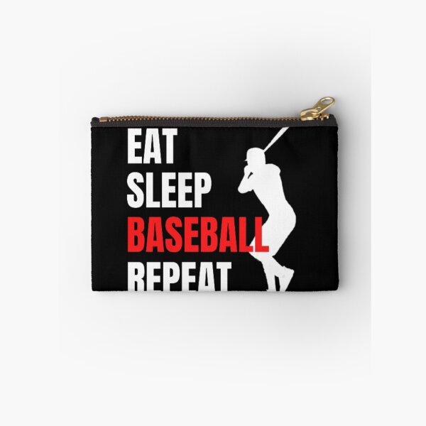 Item preview, Eat Sleep Baseball Repeat - White Red 3 designed and sold by GymWearDepot.