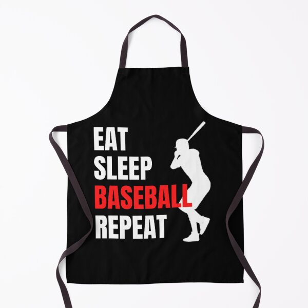 Item preview, Eat Sleep Baseball Repeat - White Red 3 designed and sold by GymWearDepot.
