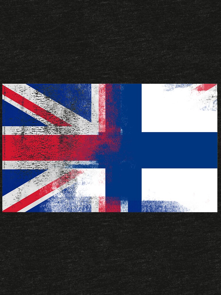 British Finish Half Finland Half Uk Flag T Shirt By Ozziwar Redbubble 0958