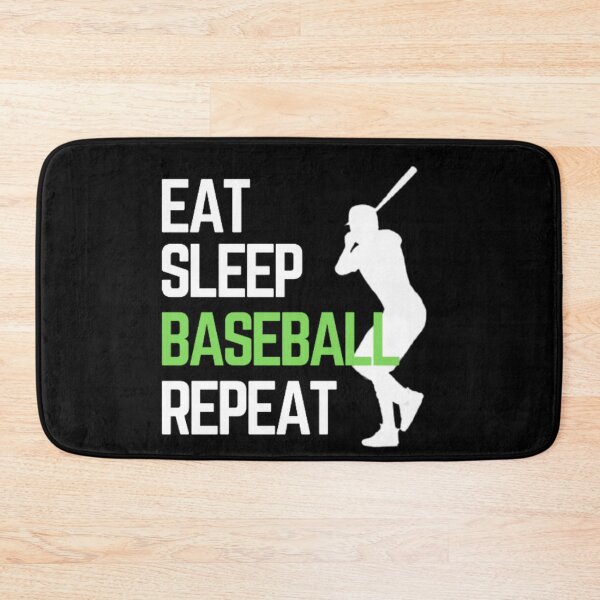 Item preview, Eat Sleep Baseball Repeat - White Green 4 designed and sold by GymWearDepot.
