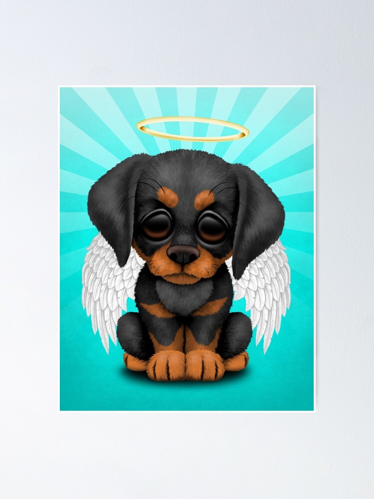 “Cute Doberman Pincer Puppy Angel” Poster by JeffBartels | Redbubble