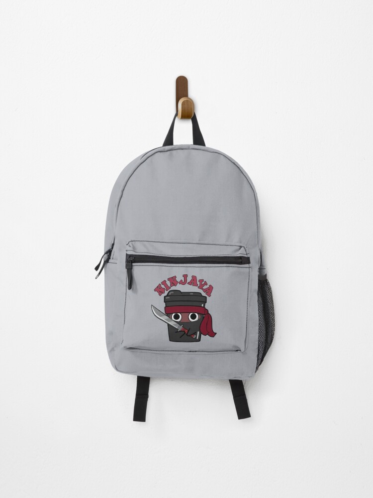 Thumbnail 1 of 3, Backpack, Ninjava Ninja Java Funny Coffee Puns  designed and sold by punnybone.