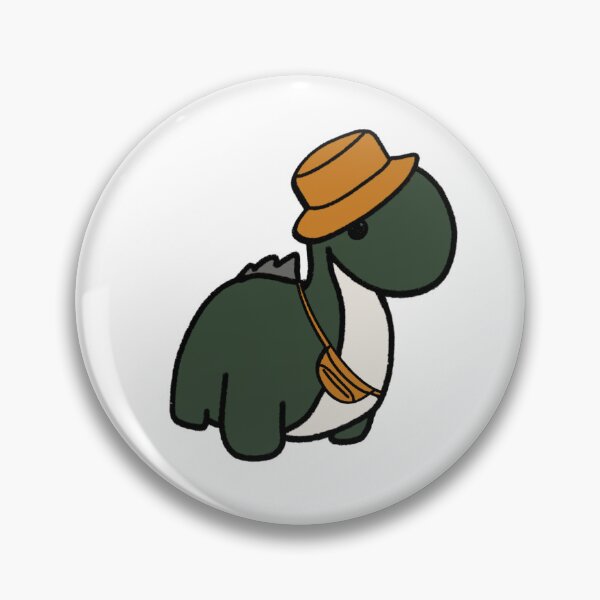Item preview, Dinosaur in an Orange Bucket Hat designed and sold by beckahbrooks.