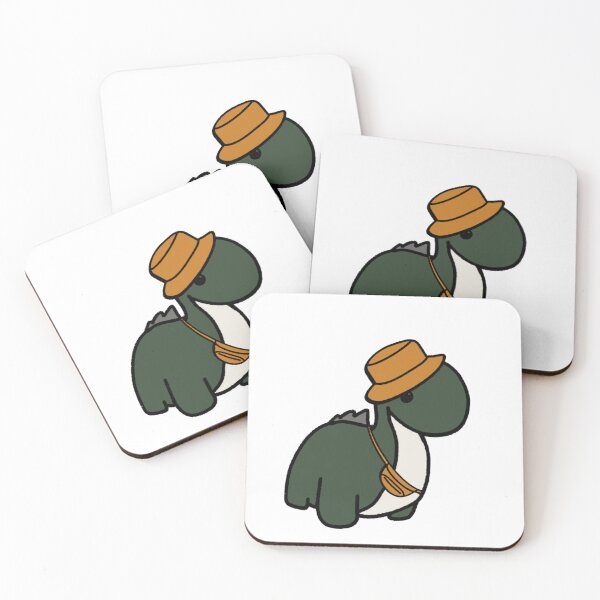 Item preview, Dinosaur in an Orange Bucket Hat designed and sold by beckahbrooks.