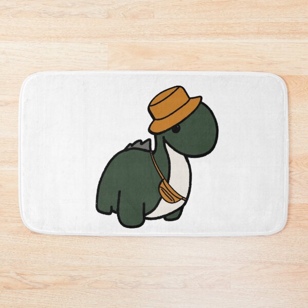Item preview, Dinosaur in an Orange Bucket Hat designed and sold by beckahbrooks.