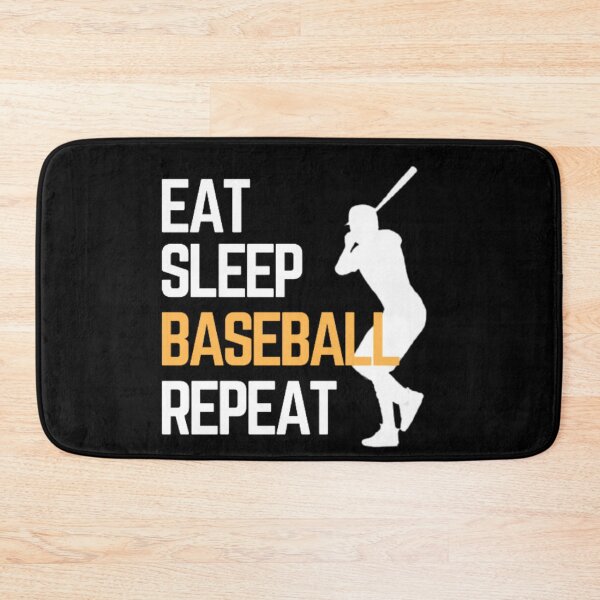 Item preview, Eat Sleep Baseball Repeat - White Yellow 4 designed and sold by GymWearDepot.