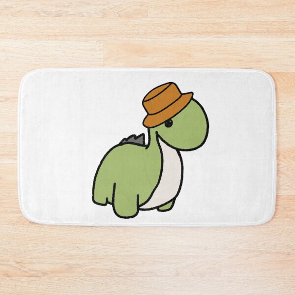 Item preview, Dinosaur in an Orange Bucket Hat designed and sold by beckahbrooks.