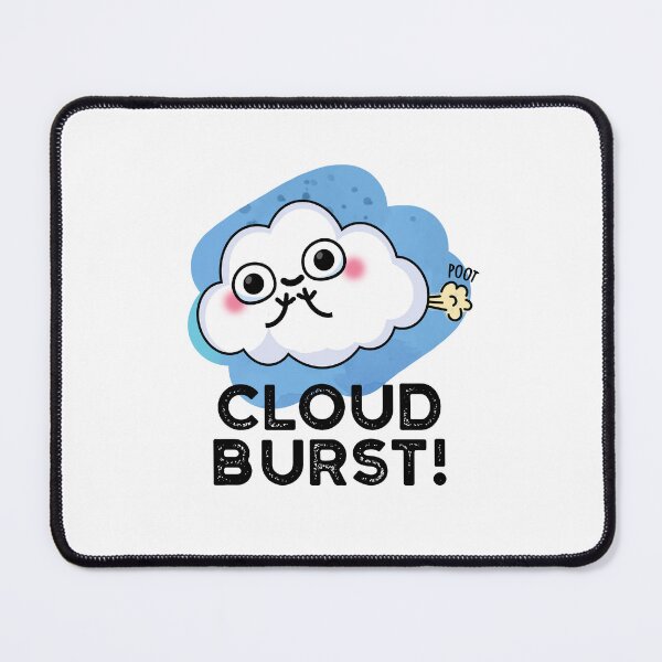 Item preview, Cloud Burst Fart Funny Cloud Puns  designed and sold by punnybone.