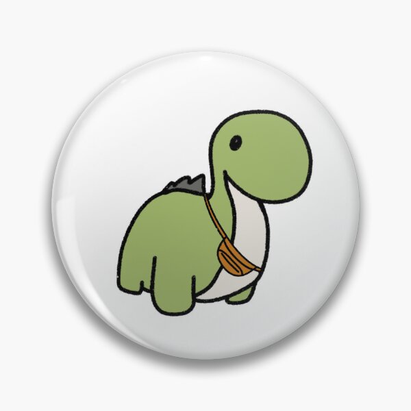 Item preview, Dinosaur in an Orange Fanny Pack designed and sold by beckahbrooks.