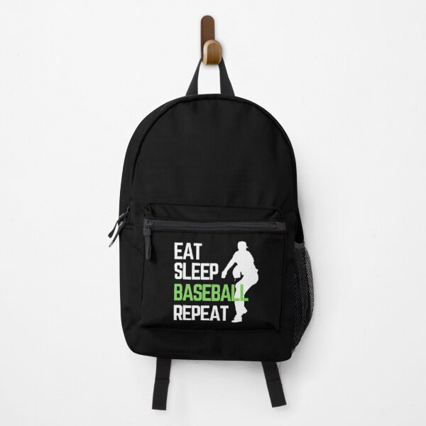 Item preview, Eat Sleep Baseball Repeat - White Green 5 designed and sold by GymWearDepot.