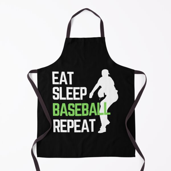 Item preview, Eat Sleep Baseball Repeat - White Green 5 designed and sold by GymWearDepot.