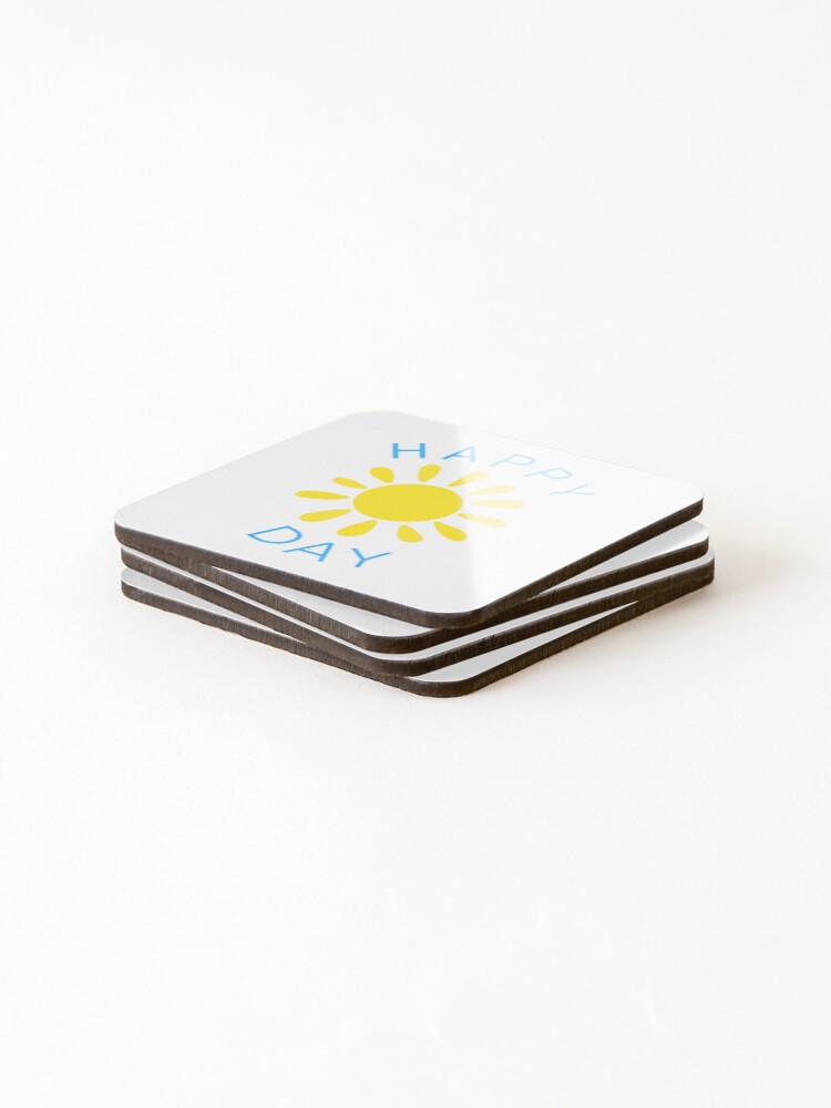 Thumbnail 4 of 5, Coasters (Set of 4), Happy Day designed and sold by Rozlar.
