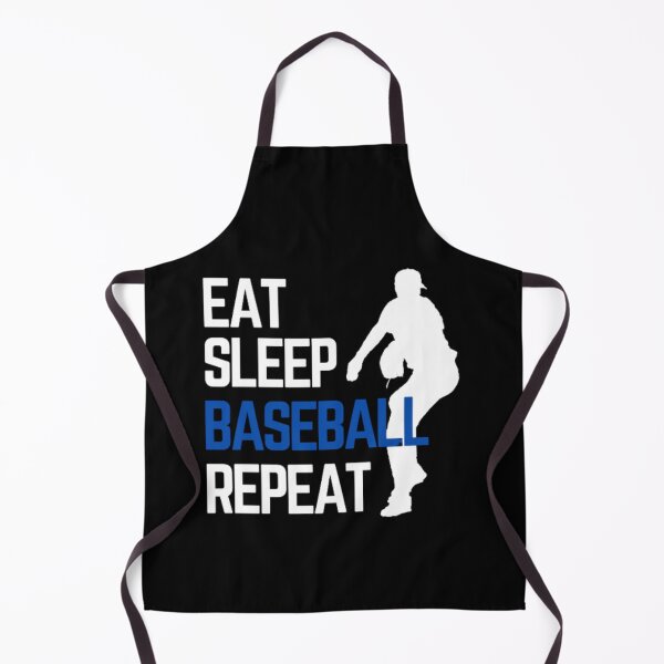 Item preview, Eat Sleep Baseball Repeat - White Blue 5 designed and sold by GymWearDepot.