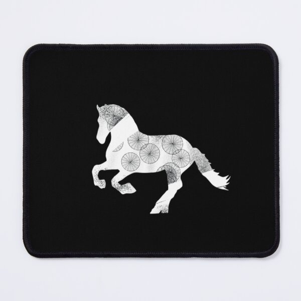 Item preview, black and white horse digital art designed and sold by buy-or-die.