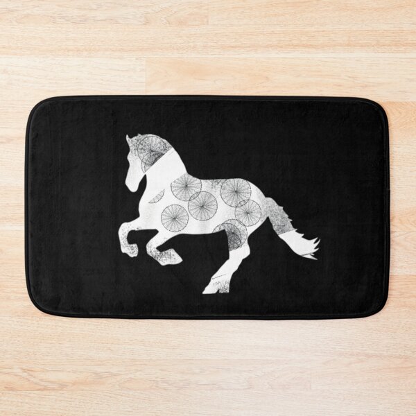 Item preview, black and white horse digital art designed and sold by buy-or-die.