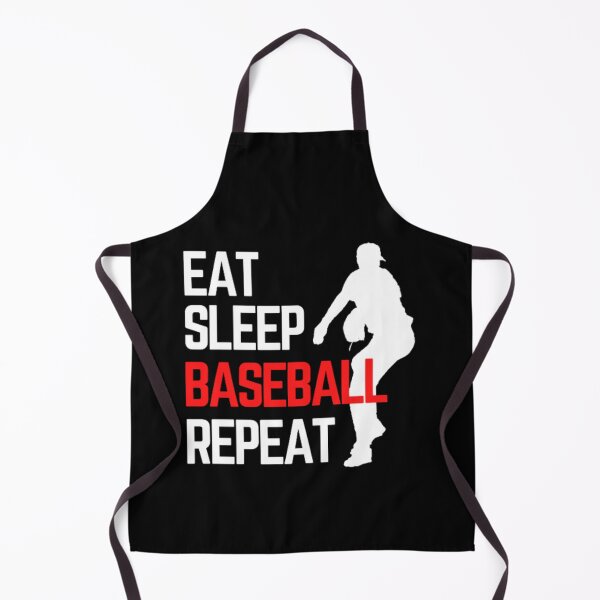Item preview, Eat Sleep Baseball Repeat - White Red 5 designed and sold by GymWearDepot.