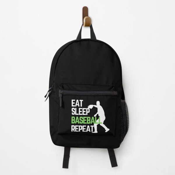 Item preview, Eat Sleep Baseball Repeat - White Green 6 designed and sold by GymWearDepot.