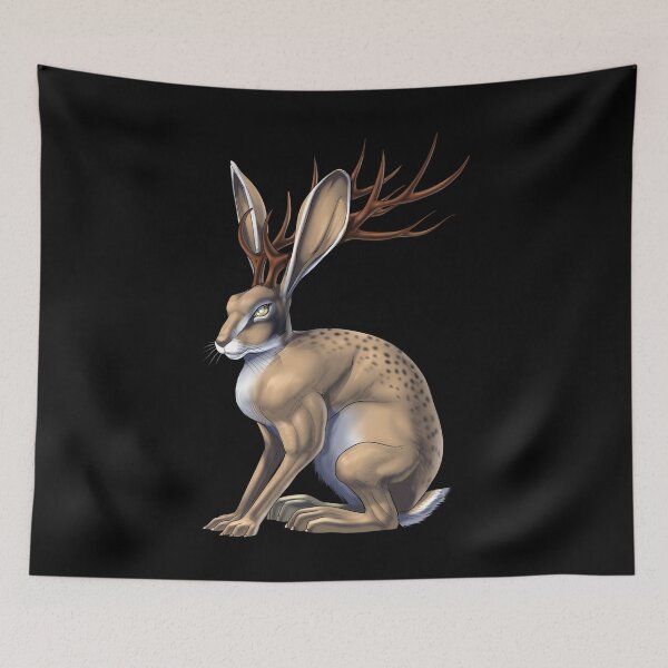 Item preview, Cryptid Creature Jackalope designed and sold by underheaven.