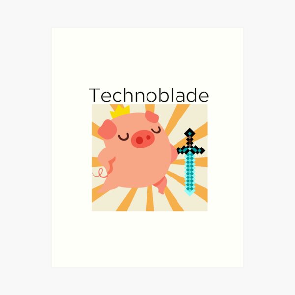 Download Waving Technoblade Anime Fan Art Wallpaper