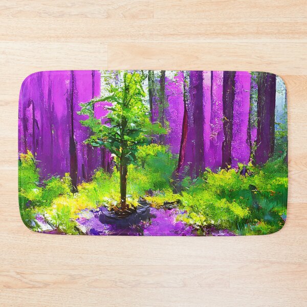 Item preview, Purple alien forest 2 designed and sold by fizzribbit.