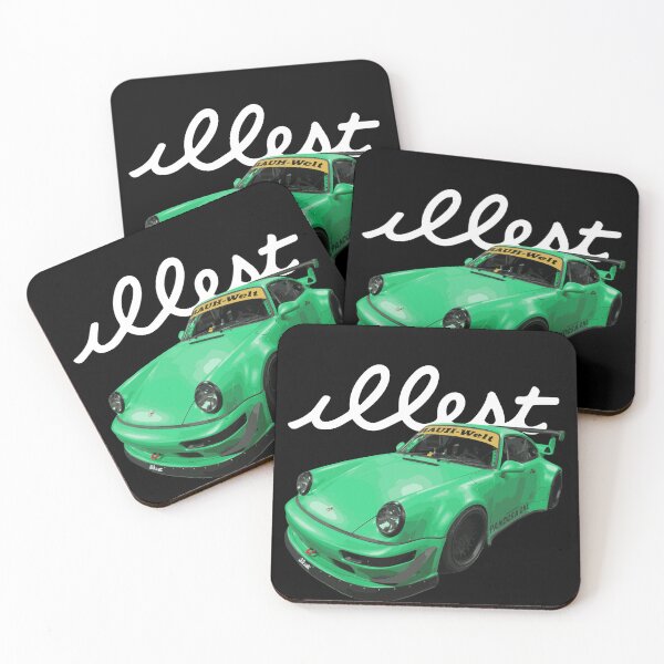 Item preview, STREET WEAR ILL RWB 964 TURBO coche deportivo de alto rendimiento automóvil alemán LIZARD GREEN designed and sold by cowtownCOWBOY.