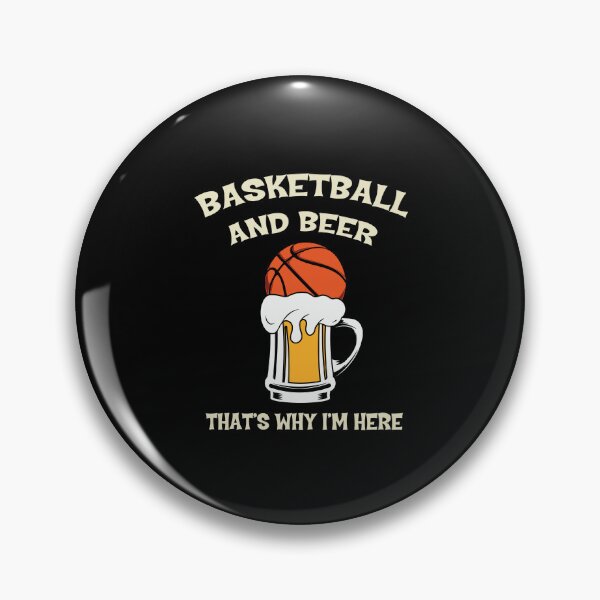 Item preview, Basketball and Beer Thats Why I am Here Play Basket Ball Player Classic Gift Premium Apparel Funny Holiday Xmas designed and sold by DesignByHeartUK.