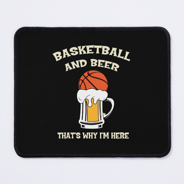 Item preview, Basketball and Beer Thats Why I am Here Play Basket Ball Player Classic Gift Premium Apparel Funny Holiday Xmas designed and sold by DesignByHeartUK.