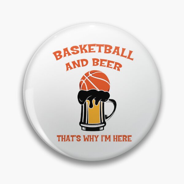 Item preview, Basketball and Beer Thats Why I am Here Play Basket Ball Player Classic Gift Premium Apparel Funny Holiday Xmas designed and sold by DesignByHeartUK.